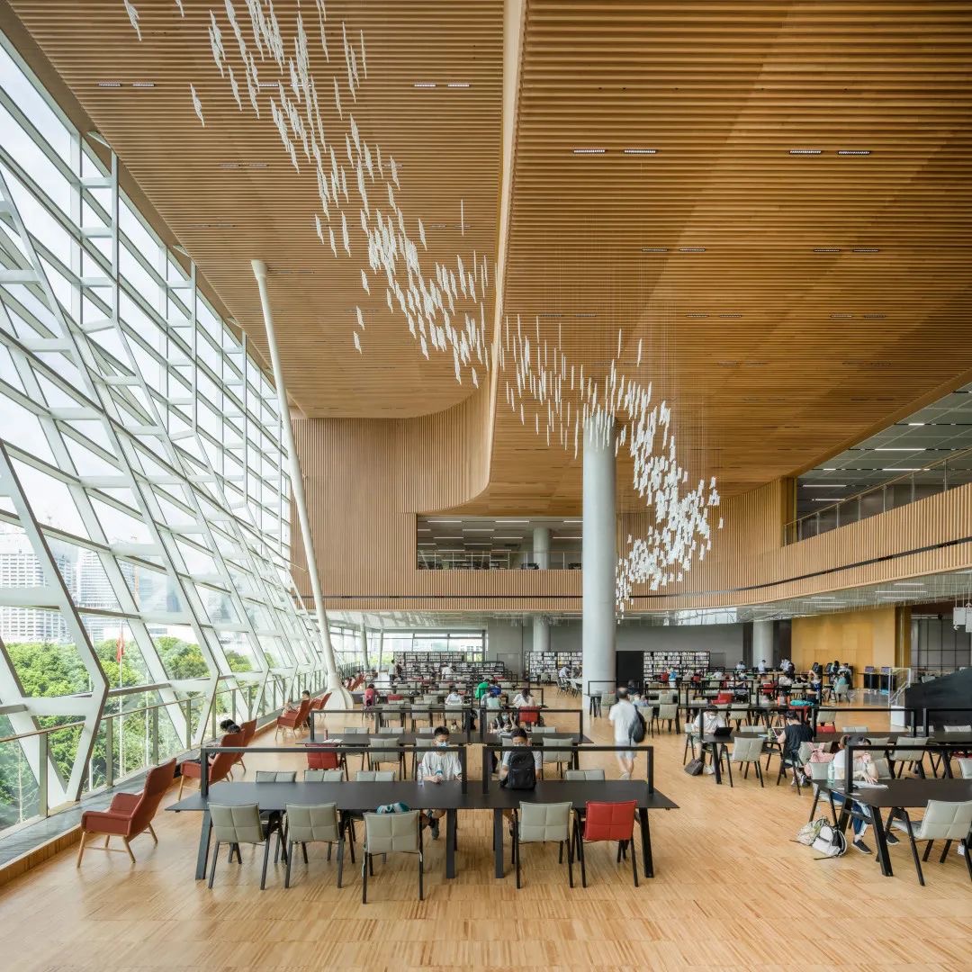 Aluminum‑alloy composite natural bamboo veneer grille and ceiling