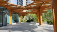 Outdoor Weather‑Resistant 10mm‑Thick Bamboo Panel Decoration