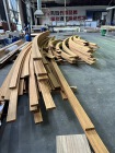 Custom Outdoor Curved Engineered Bamboo Grilles