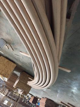 Custom Special‑Shaped Engineered Bamboo Ceiling