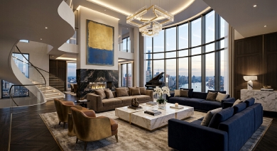 The Elegant & Cozy Apartment Interior Design