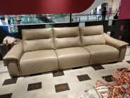 Italian Top‑Grain Leather Power Recliner Sofa