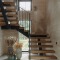 Luxury Custom Floating Wood Stairs Modern Interior Staircase with Glass Railing