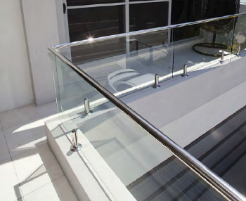 Modern Design Spigot Glass Clamp Railing Stainless Steel Glass Balustrade For Balcony Deck Stair Outdoor Indoor Custom Size