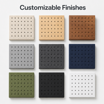 Perforated sound-absorbing board