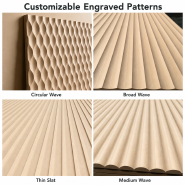 Premium Humidity Resistant Easy Install Geometric Pattern Hotel Hallway Gallery Wall Panels