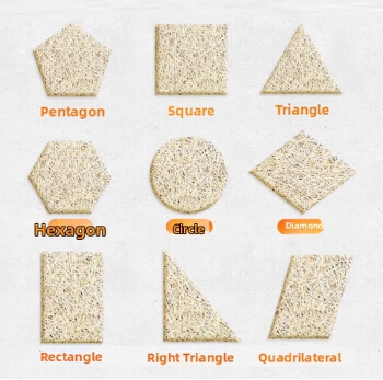 Wood Fiber Acoustic Panels Fireproof Soundproof Ceiling Wall Decor Boards for Studio KTV Drum Room Recording Room