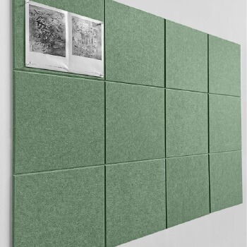 Polyester Fiber Acoustic Panel PET Sound Absorbing Board for Office Studio Cinema Noise Reduction