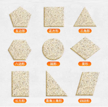 Wood Fiber Acoustic Panels Fireproof Soundproof Ceiling Wall Decor Boards for Studio KTV Drum Room Recording Room
