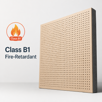 Perforated sound-absorbing board