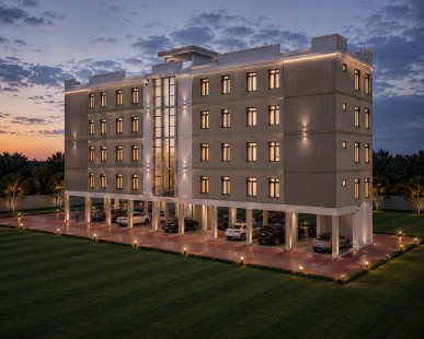 Modern multi-story apartment