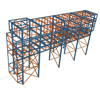 Pipe Rack for a Combined Circle Captive Power Plant Steel Structure Drawing Design