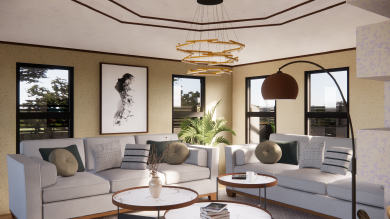 The Elegant Apartment Interior Furnishing Design