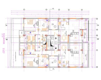 The Modern Apartment Architectural Construction Drawing Design