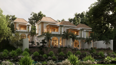 The Natural & Stylish Swasti Townhouse Design