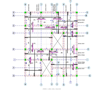 The Simple Apartment Structural Construction Drawing Design