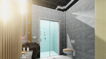 banyo i mekan Villa