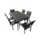 Custom Modern Metal Out Door Table and Chairs Steel Table Aluminum Chairs Outdoor Furniture Patio Dinning Table Patio Furniture