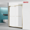 Brushed Gold Double Sliding Shower Enclosure