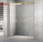 Gold External Roller Double Sliding Shower Enclosure