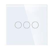 3 Gang Smart Home WIFI Glass Screen Smartphone Voice Control Touch Switch