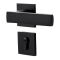 Cheap Black Square Lever Door Handle Aluminum Bedroom Door Locks Handles