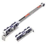 Modern Design Double-Way Buffer Hanging Roller Track Pulley, Suitable for Sliding Kitchen Doors & Sliding Doors