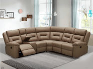 Luxury Leather Home Theater Seating Grand U-Shaped Sectional Sofa
