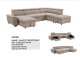 Grand U-Shaped Sectional Sofa Large Modular Couch for Villa and Hotel