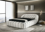 Italian Minimalist Tufted Puff Fabric Bed (Cloud Bubble Bed)
