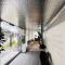 H1 Hotel Lobby Blue Water Rripple Stainless Steel Metal Sheets