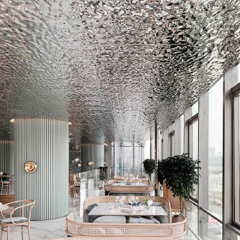 Y387 Factory Supply Ceiling and Wall Decoration Mirror Finish ASTM 304 Sus 304 Water Ripple Embossing Stainless Steel Sheets