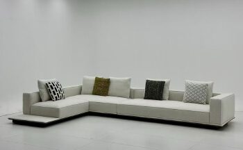 Italian Minimalist Modular Corner Fabric Sofa