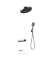 Chrome Concealed Shower Set