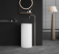Fluted Freestanding Pedestal Sink