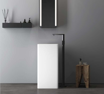 Artificial Stone Freestanding Pedestal Sink