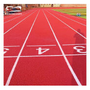 High Rebound Sandwich System Running Track 13mm Black Granules Base EPDM PU Athletic Track for Youth Fitness Center