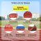 High Rebound Sandwich System Running Track 13mm Black Granules Base EPDM PU Athletic Track for Youth Fitness Center