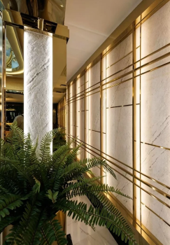 Luxury White Marble Palissandro F151 Flexible Ultra Thin Stone Veneer For Interior Walls
