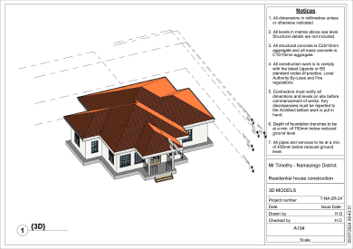 Two bedrooms barglow residential house 