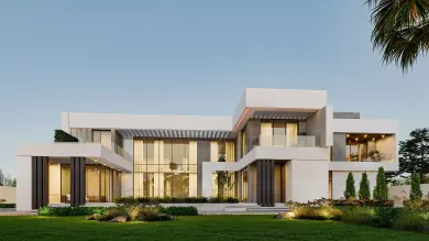 Modern Villa 8 - Vray Chaos Vantage