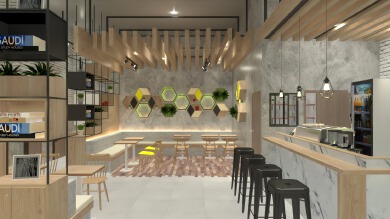 Cafe interior design