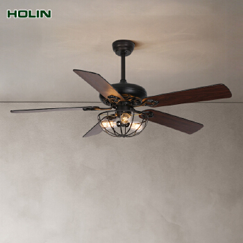 Competitive Price Decorative Indoor 5 Blades Iron Abs Remote Control Led Ceiling Fan With Light factory direct sale