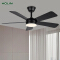 ABS Ceiling Fan 48-inch Luxury with 5-blade Three-color Variable Light Frequency LED Ceiling Fan Lamp