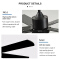 52 Inch Indoor Modern Bldc Ceiling Fan With Led Light and Ceiling Fans with Lights Remote Control Matte Black for Living Room