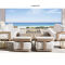 Waterproof Teak Wood Furniture With Cushions Living Room Balcony Garden Patio Hotel Sectional Outdoor Sofa